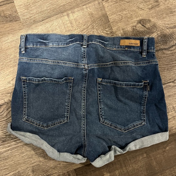 Dark blue Garage Jean short shorts - Picture 3 of 4
